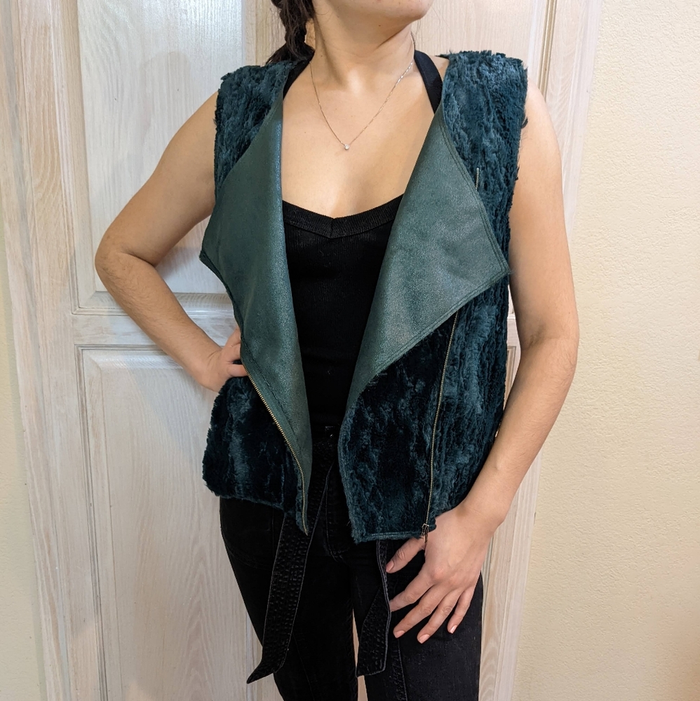 C&C faux fur vest
